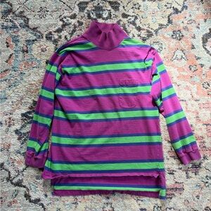 Vintage Striped Turtleneck